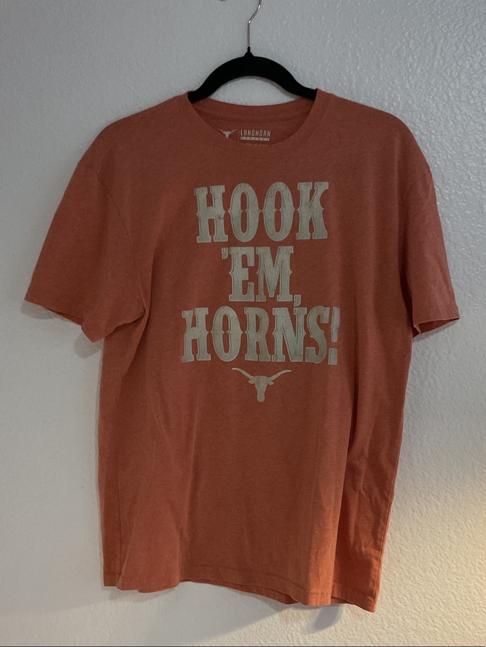 Longhorn 'Hook 'Em, Horns' Short Sleeve Graphic Tee - Orange